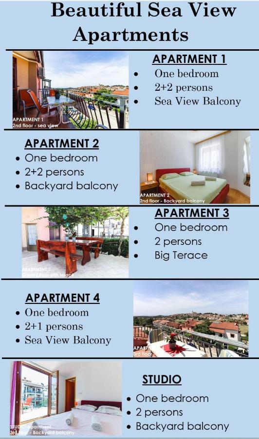 Beautiful Sea View Apartments - Niko Ceko Vrsar Extérieur photo